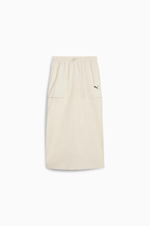 FUTURE.PUMA.ARCHIVE Zip-Off Maxi Woven Skirt Women, Alpine Snow, extralarge-GBR