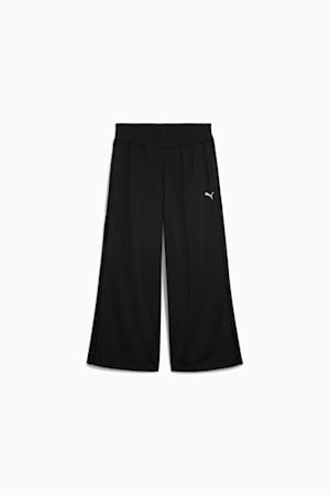WARDROBE Essentials Low Rise Popper Pants Women, PUMA Black, extralarge-GBR