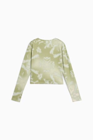 DARE TO Long Sleeve Tee Women, Pistachio Green-AOP, extralarge-GBR
