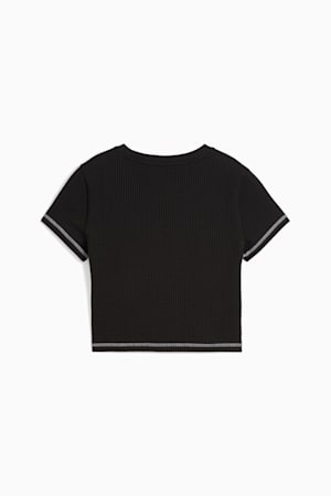 DARE TO Textured Baby Tee Women, PUMA Black, extralarge-GBR