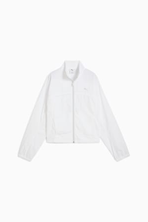 DARE TO Oversized Zip-Off Woven Jacket Women, PUMA White, extralarge-GBR