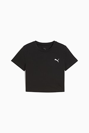 Wardrobe Essentials Baby Tee Youth, PUMA Black, extralarge-GBR