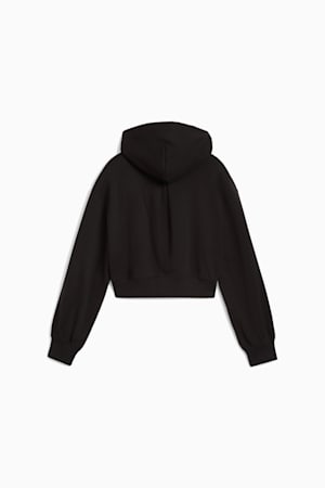 WARDROBE ESS Short Length Hoodie Youth, PUMA Black, extralarge-GBR