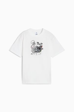 PUMA x TMNT Relaxed Graphic Tee Youth, PUMA White, extralarge-GBR