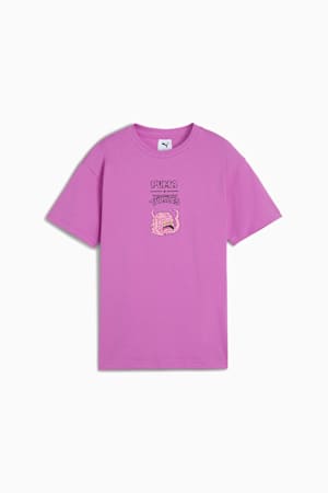 PUMA x TMNT Relaxed Graphic Tee Youth, Wild Berry, extralarge-GBR