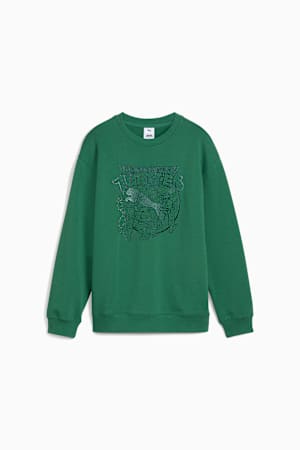 PUMA x TMNT Relaxed Graphic Crew Youth, Vine, extralarge-GBR