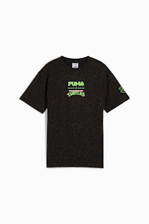 PUMA x TMNT Relaxed All-Over Print Tee Youth, PUMA Black, extralarge-GBR