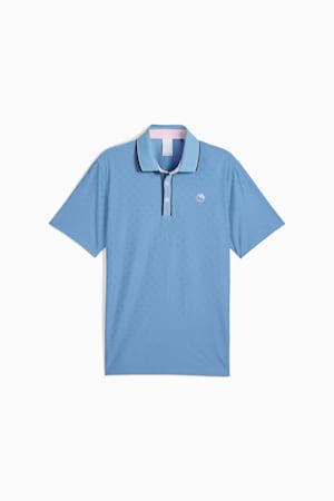 PUMA x ARNOLD PALMER Tipped Jacquard Golf Polo Men, Zen Blue, extralarge-GBR
