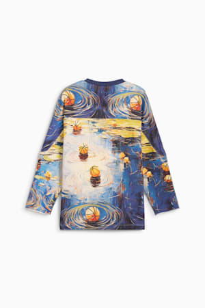 Dylan Exhibit Hockey-Inspired Basketball Sweater Men, Vivid Blue-AOP, extralarge-GBR