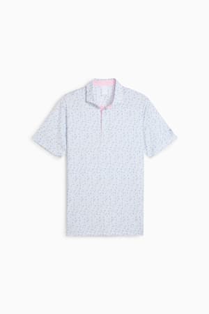 PUMA x ARNOLD PALMER Tea Time Golf Polo Men, White Glow-Zen Blue, extralarge-GBR