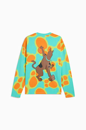 PUMA HOOPS x SCOOBY DOO Long Sleeve Top Men, Aquatic-Lime Smash-AOP, extralarge-GBR