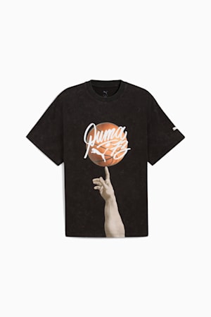 Dylan Exhibit Basketball Tee Men, PUMA Black, extralarge-GBR