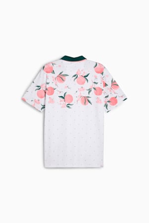 MATTR Freshly Picked Golf Polo Men, White Glow-Pink Fruit, extralarge-GBR