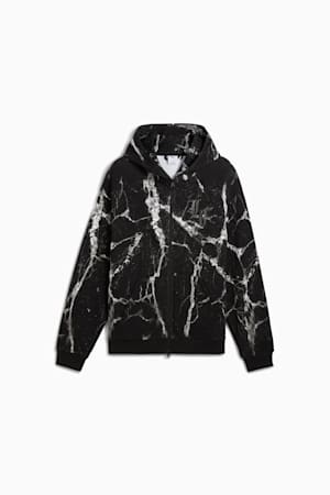 PUMA HOOPS x LAFRANCÉ Written in Chrome Hoodie Men, PUMA Black-Puma White AOP, extralarge-GBR