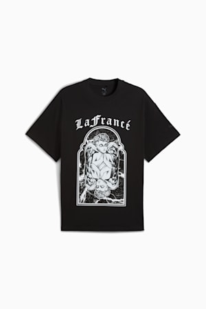 PUMA HOOPS x LAFRANCÉ Written in Chrome Tee Unisex, PUMA Black, extralarge-GBR