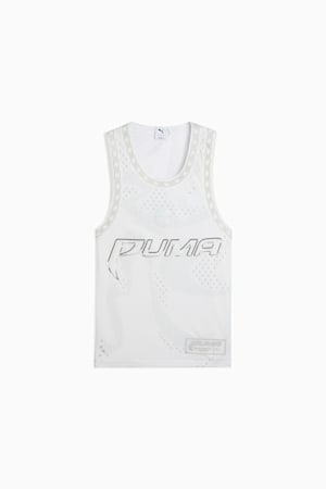 Jer-She Basketball Jersey Women, PUMA White-AOP, extralarge-GBR