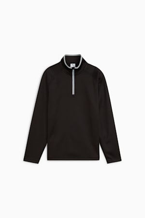 Waffle Fleece Quarter-Zip Golf Top Youth, PUMA Black, extralarge-GBR