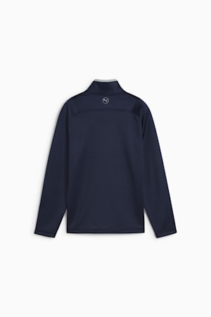 Waffle Fleece Quarter-Zip Golf Top Youth, Deep Navy, extralarge-GBR