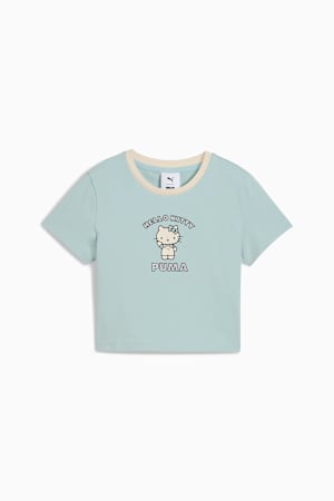 PUMA x HELLO KITTY AND FRIENDS Graphic Baby Tee Women, Modern Mint, extralarge-GBR
