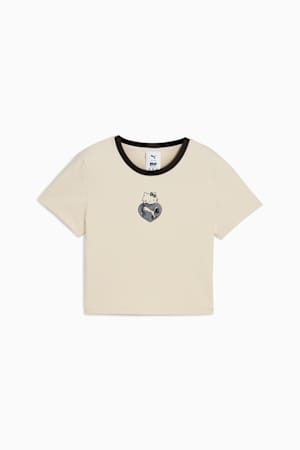 PUMA x HELLO KITTY AND FRIENDS Graphic Baby Tee Women, Alpine Snow, extralarge-GBR
