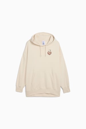 PUMA x HELLO KITTY AND FRIENDS Graphic Oversized Hoodie Women, Alpine Snow, extralarge-GBR