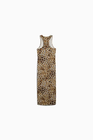 LEO LUXE Slim All-Over Print Dress Women, Alpine Snow, extralarge-GBR