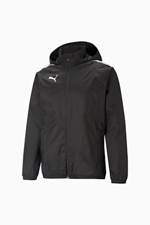 teamLIGA All-Weather Men's Football Jacket, Puma Black-Puma Black, extralarge-GBR