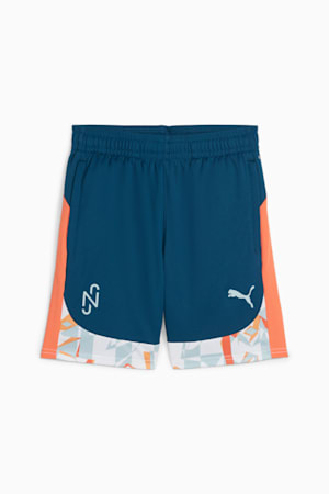 PUMA x NEYMAR JR Creativity Youth Football Shorts, Ocean Tropic-Hot Heat, extralarge-GBR