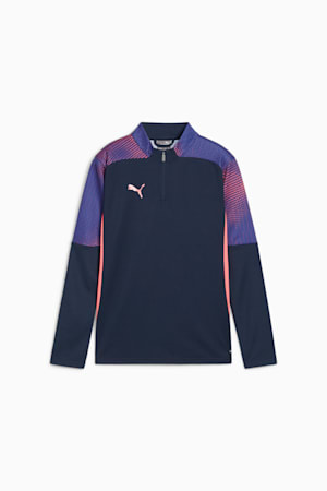 individualFINAL Quarter-Zip Top Youth, Club Navy-Dark Amethyst, extralarge-GBR