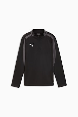 individualLIGA Quarter-Zip Top Youth, PUMA Black-PUMA White-Shadow Gray, extralarge-GBR