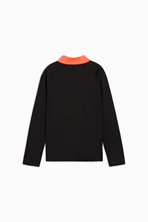 individualLIGA Quarter-Zip Top Youth, PUMA Black-Heat Fire, extralarge-GBR