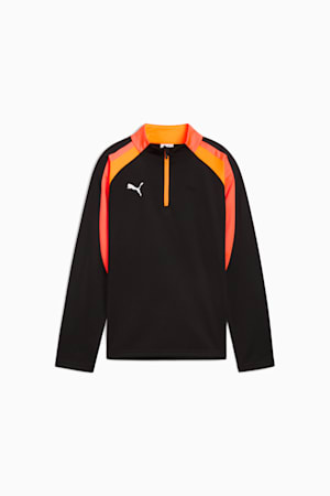 individualLIGA Quarter-Zip Top Youth, PUMA Black-Heat Fire, extralarge-GBR