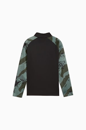 individualLIGA Camo Quarter-Zip Youth, PUMA Black, extralarge-GBR