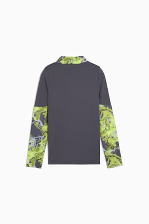 individualCUP Football Quarter-Zip Top Youth, Galactic Gray, extralarge-GBR