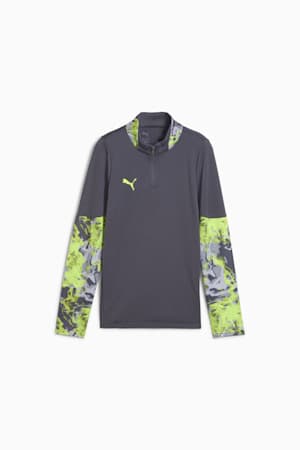 individualCUP Football Quarter-Zip Top Youth, Galactic Gray, extralarge-GBR