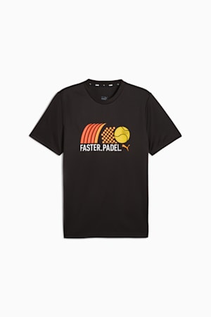 individual Padel Graphic Tee 2.0 Men, PUMA Black, extralarge-GBR