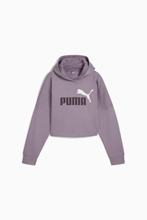 Essentials Logo Cropped Hoodie Youth, Pale Plum, extralarge-GBR