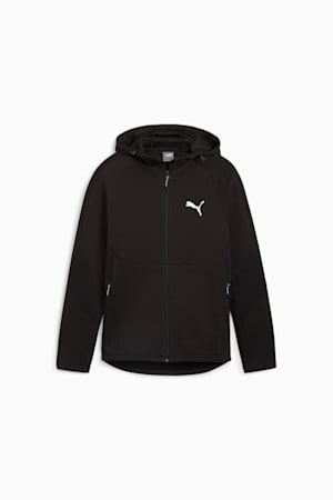 EVOSTRIPE Men's Full-Zip Hoodie, PUMA Black, extralarge-GBR