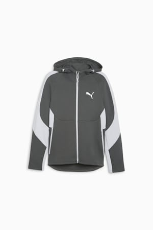 EVOSTRIPE Men's Full-Zip Hoodie, Mineral Gray, extralarge-GBR