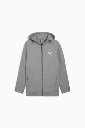 EVOSTRIPE Full-Zip Hoodie Men, Medium Gray Heather, extralarge-GBR