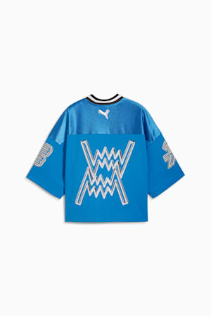 Cherry on Top Cropped Basketball Jersey Women, Hyperlink Blue, extralarge-GBR