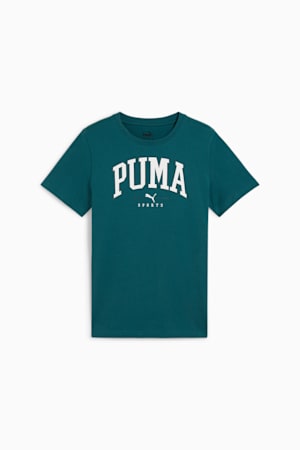 PUMA SQUAD Big Graphic Tee Youth, Cold Green, extralarge-GBR