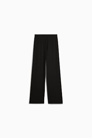 ESS ELEVATED High-Waist Straight Leg Rib Pants Women, PUMA Black, extralarge-GBR