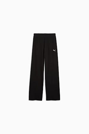 ESS ELEVATED High-Waist Straight Leg Rib Pants Women, PUMA Black, extralarge-GBR