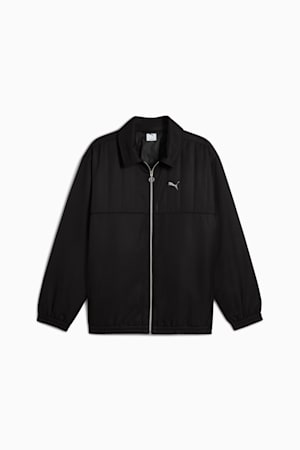 WARDROBE Essentials Relaxed Retro Football Jacket Unisex, PUMA Black, extralarge-GBR