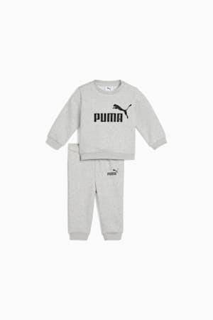Minicats Essentials Crew Set Toddler, Light Gray Heather, extralarge-GBR