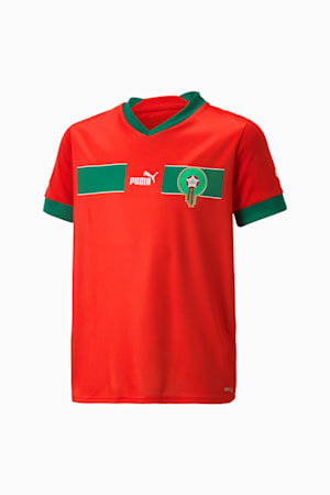Morocco Home 22/23 Replica Jersey Youth, Puma Red-Power Green, extralarge-GBR