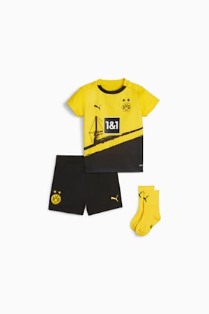 Borussia Dortmund 23/24 Home Toddlers' Babykit, Cyber Yellow-PUMA Black, extralarge-GBR