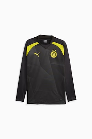 Borussia Dortmund Men's Football Pre-match Sweatshirt, PUMA Black-Cyber Yellow, extralarge-GBR