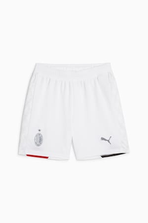 AC Milan Youth Football Shorts, PUMA White-Feather Gray, extralarge-GBR